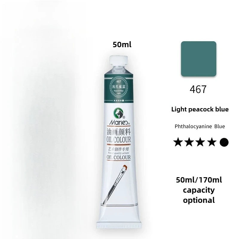 Maries Oil Paint 50ML Oil Painting Art Creation Pigment Large Oil Paint Paint Single Commonly Used 24 Colors    Home Decor Supply | Online Retail | ShoreShopper.com