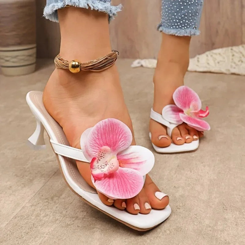 2025 New Women's Slippers Casual Fashionable High Quality Shoes for Women Shallow Women Sandals Elegant Flowers Design Slippers    Your Coastal Marketplace | Shoreshopper.com