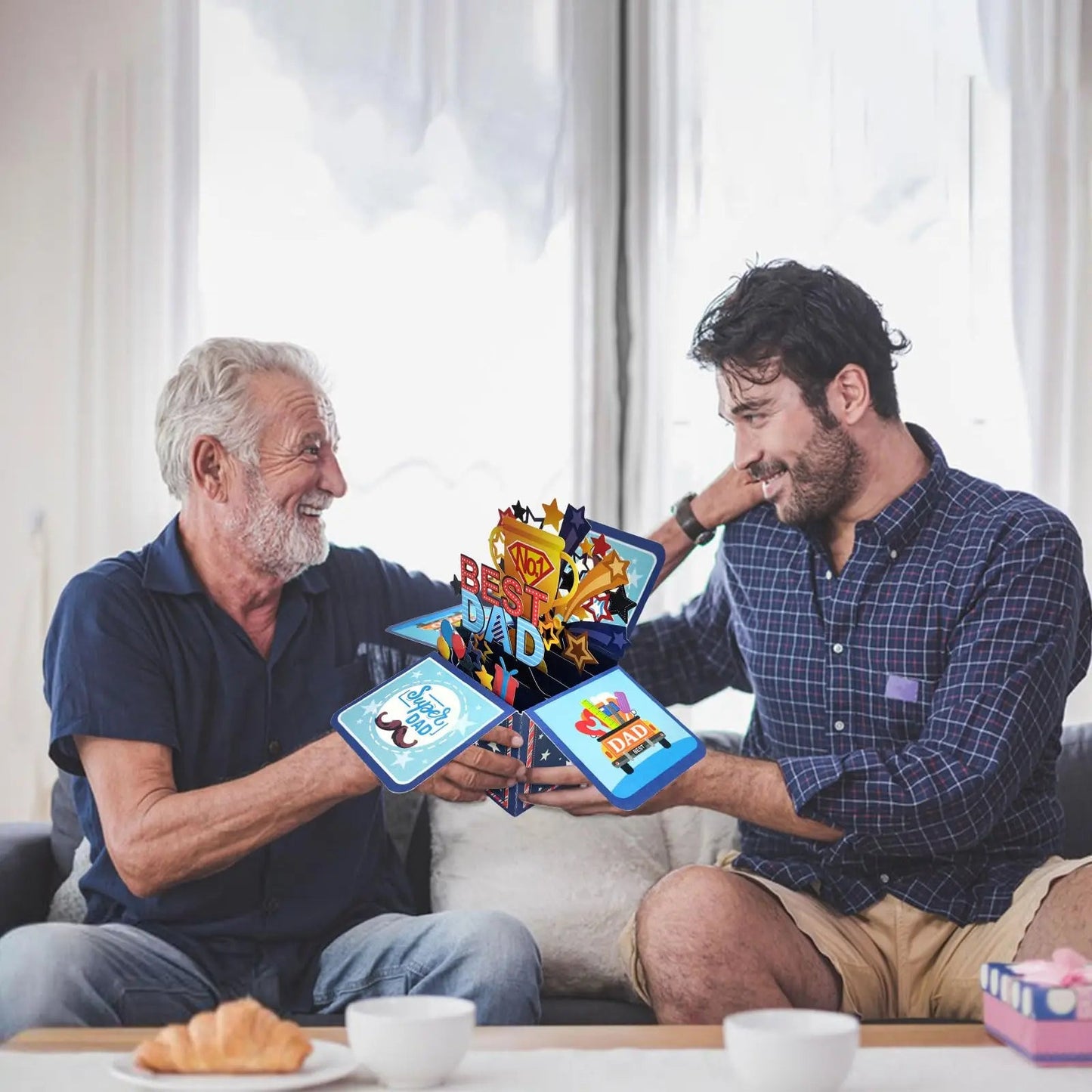 3D Pop Up Father's Day Card Handmade Best Dad Birthday Gift with Note & Envelope - Thank You Card for Dad from Daughter Son    Your Coastal Marketplace | Shoreshopper.com