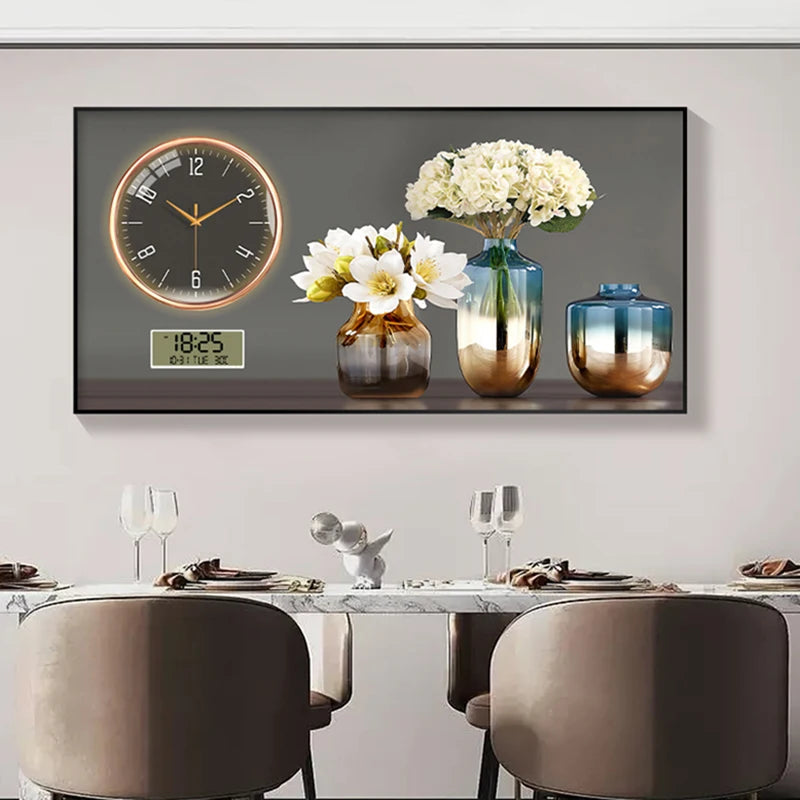 Large Size Aluminum alloy framed Artwork Wall Clock, Luxurious Muted Quartz Clock for Home Decor,living Room,bed Room Décor    Home Decor Supply | Online Retail | ShoreShopper.com