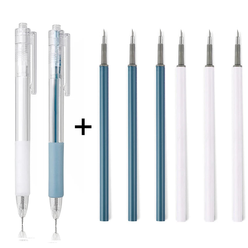 1/8pcs Art Utility Knife Pen Knife Pen Refill Set Paper Cutting Tool Precision Scrapbooking Sticker Cutter DIY Craft Supplies    Home Decor Supply | Online Retail | ShoreShopper.com