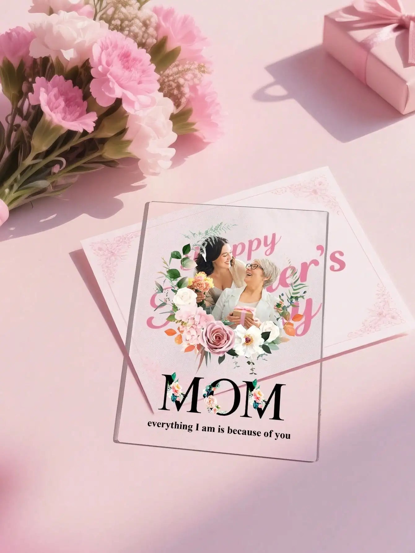 Custom Mother Father Day Acrylic Plaque Personalized Photo Text with Quote Gift for Mom Dad Grandma Grandpa Anniversary Birthday    Your Coastal Marketplace | Shoreshopper.com
