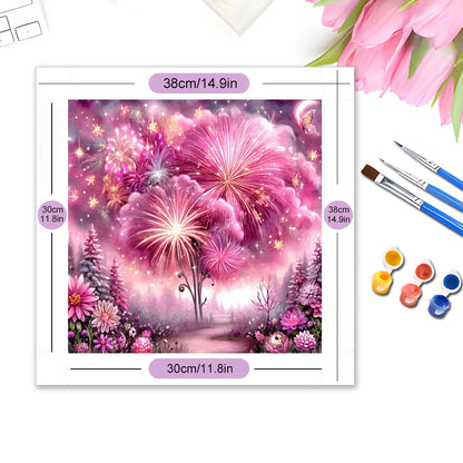 EverShine Drawing By Numbers Set Landscape Paint Kit For Adults Colorful Fireworks Canvas Numbers Painting Flower New Year Gift - ShoreCo.Shop