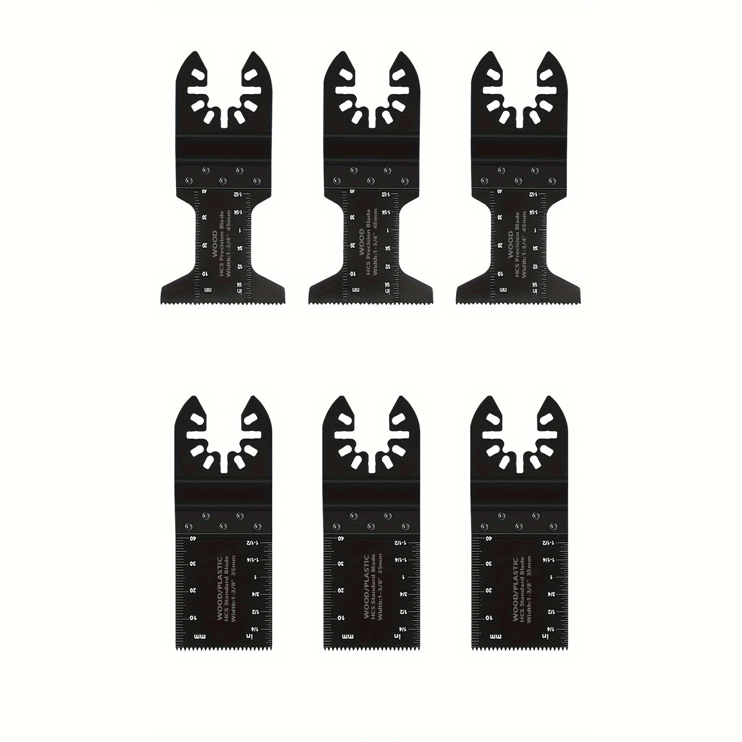 Titanium Oscillating Blades Kit: Cuts Metal/Wood/Plastic/Hard Material/Nails. Fits Dewalt, Rockwell, Milwaukee, Makita, Bo - ShoreCo.Shop