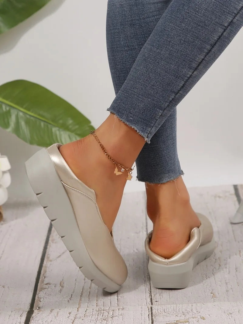 2025 New Women Fashion Wedge Heel Pumps Spring Summer Lightweight Platform Woman Soft Sole Comfort Casual Shoes Женская Обувь    Your Coastal Marketplace | Shoreshopper.com
