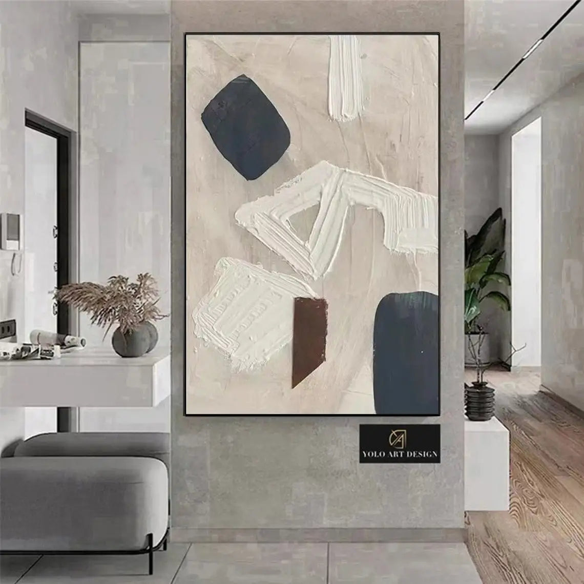 Texture Handmade Painting on Canvas Abstract Colorful Modern Minimalism Wall Art Decor Large    Home Decor Supply | Online Retail | ShoreShopper.com