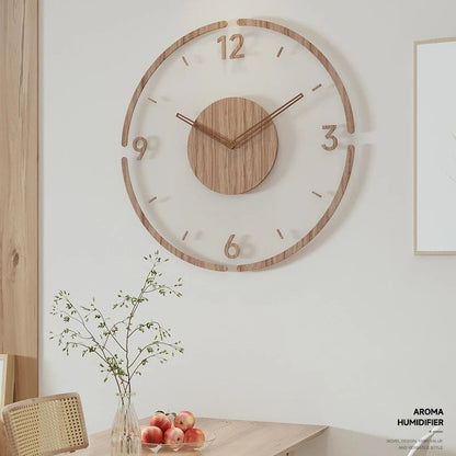 Hot Wall Clock Living Room Decoration Solid Wood Creative Silent Nordic Simple Quartz Clock Luxury Wall Watch Decor Fashion    Home Decor Supply | Online Retail | ShoreShopper.com