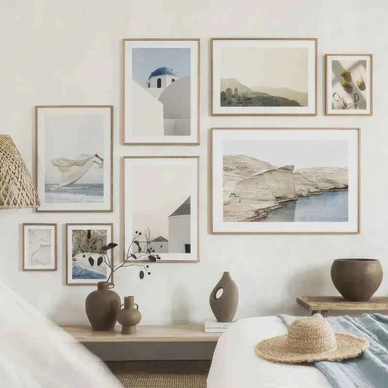 Tropical Blue Sea White Sand Beach Conch Lighthouse Wall Art Home Decoration Nordic Posters And Prints Canvas Painting Picture