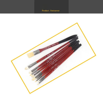 10 multi-functional artist paint brushes Bristle, wool, nylon hair Birch short rod acrylic oil painting gouache pens paint brush    Home Decor Supply | Online Retail | ShoreShopper.com