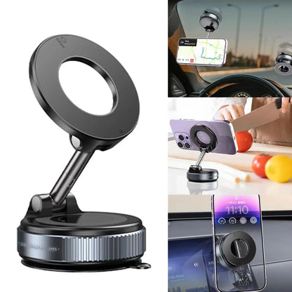 Car Mount Electric Vacuum Magnetic Holder Foldable Strong Suction Stand For Cell Phone For iphone 12 13 14 15 16 Live Streaming    Home Decor Supply | Online Retail | ShoreShopper.com