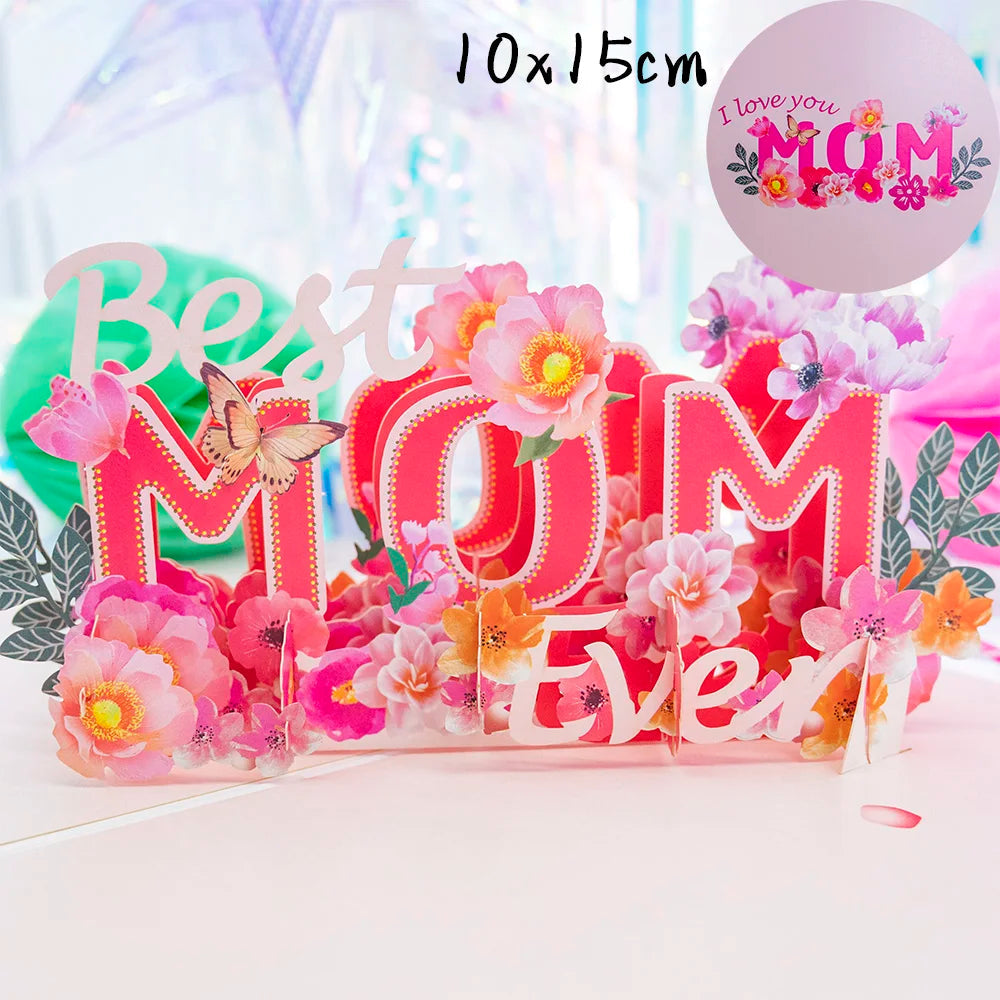 3D Creative Bouquet Gift Card for Mother Father Wife Friends Blessing Card Gift for Mothers Fathers Day Thank You Greeting Cards    Your Coastal Marketplace | Shoreshopper.com