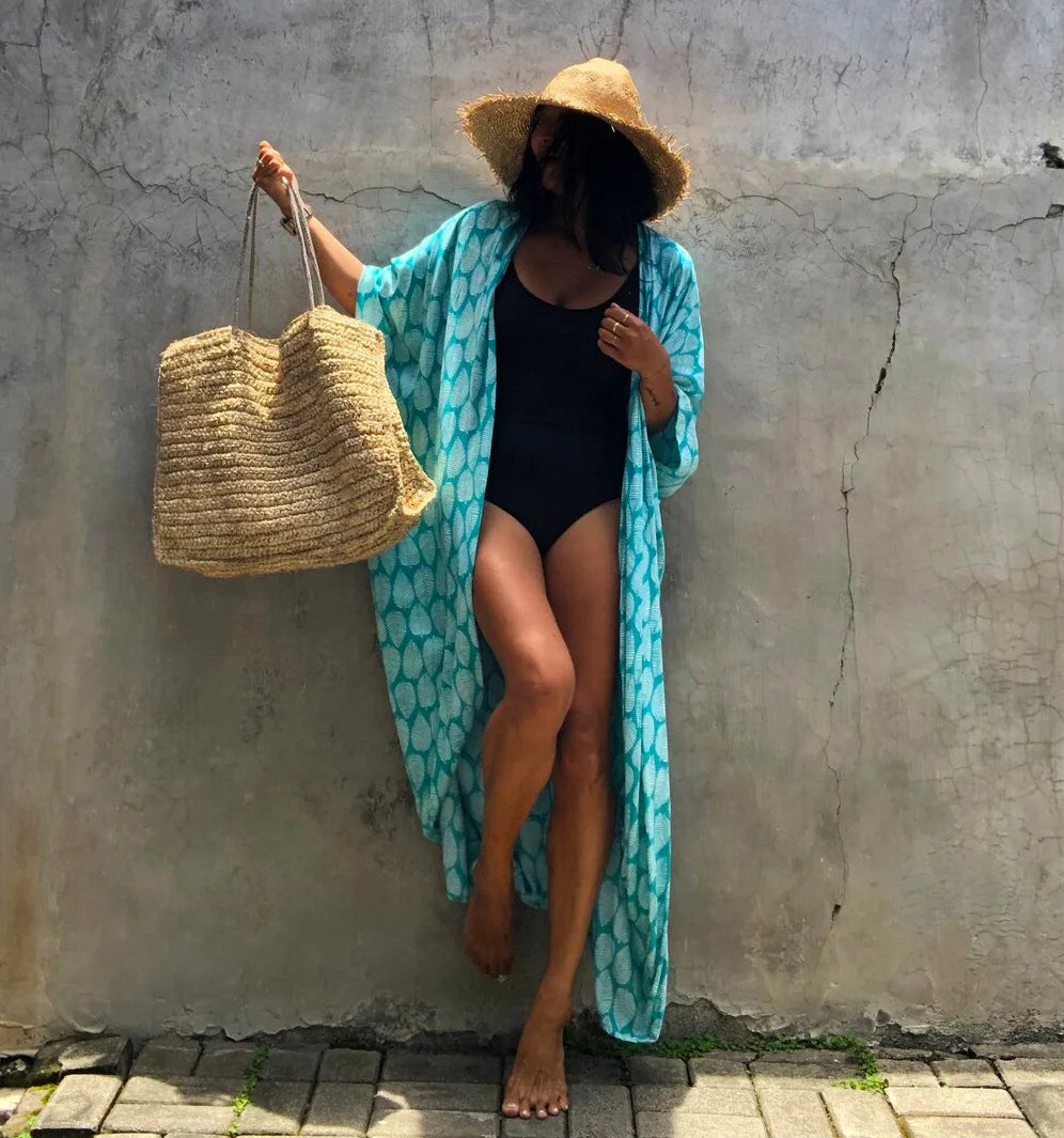 Beach Dress Tunic Cover up Embroidery Kaftan Saida de Praia Women Bikini Cover-up Pareo Sarong Beachwear    Your Coastal Marketplace | Shoreshopper.com