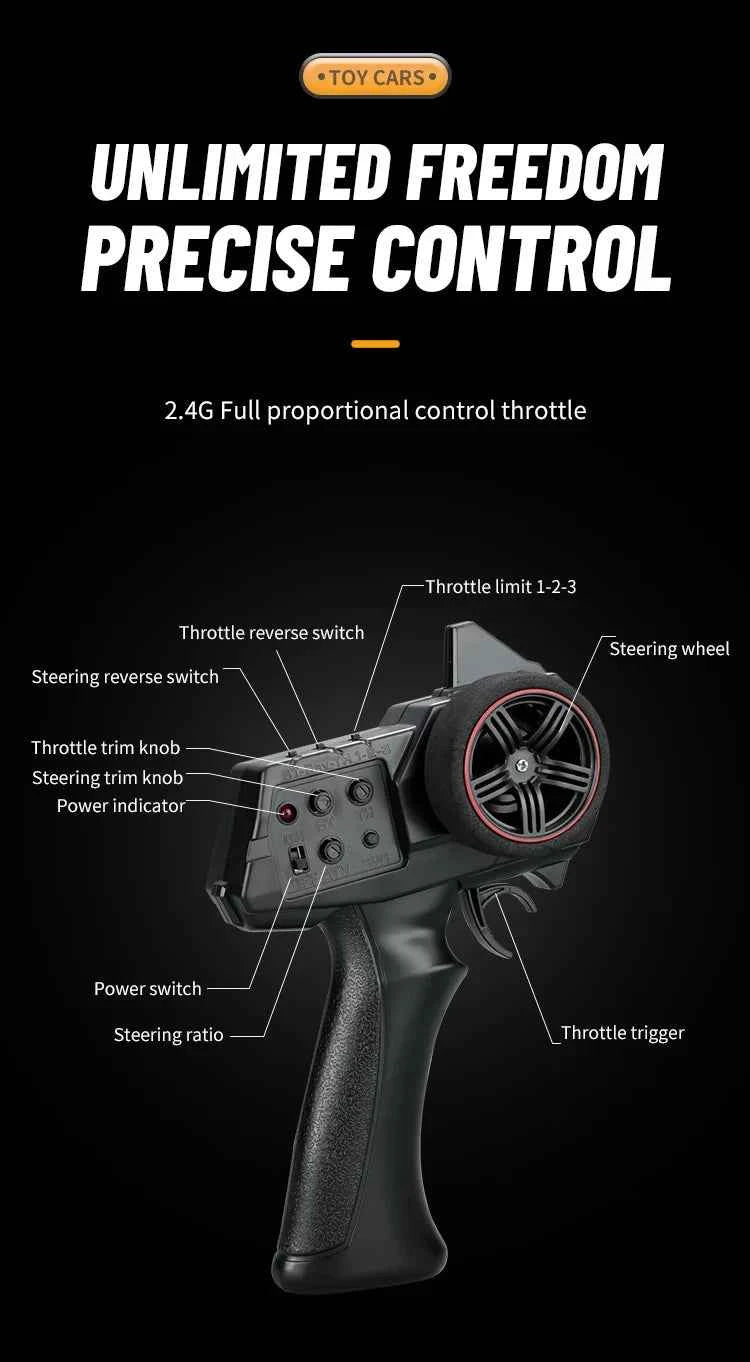 RC Car C8813 Full Proportional Throttle Pickup Truck Model Remote Control Toy 4WD Climbing Off-Road Rc Remote Control Car Gift