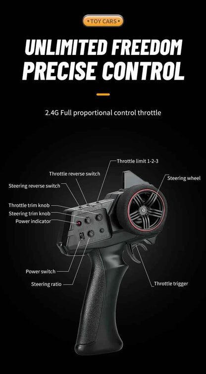 RC Car C8813 Full Proportional Throttle Pickup Truck Model Remote Control Toy 4WD Climbing Off-Road Rc Remote Control Car Gift