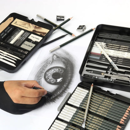 Professional Art Painting Set 70Pieces of Sketch Pencil Set Sketch Tool Set Art Painting Pencil Art Supplies for Painting    Home Decor Supply | Online Retail | ShoreShopper.com