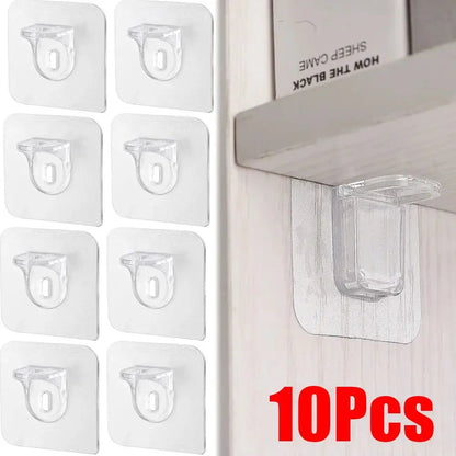 Shelf Support Hooks Punch-Free Closet Cabinet Partition Plate Holder Without Trace Bracket Home Tools For Home Kitchen Bathroom    Home Decor Supply | Online Retail | ShoreShopper.com