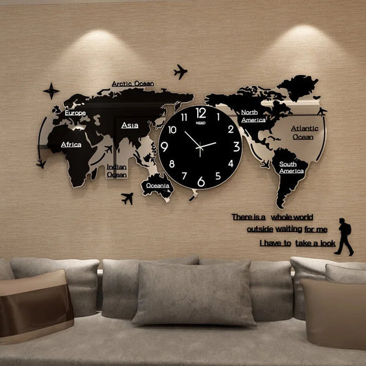 New Hot Unique Acrylic Wall Clock 3D DIY Large Wall Hanging Clock with Stickers Home Decorations    Home Decor Supply | Online Retail | ShoreShopper.com