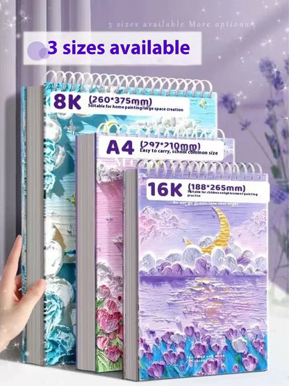 A4 Professional Sketchbook: Ultra-Thick Paper, 16K Painting Diary Notebook, Essential Art School Supplies, Ideal for Pencil Sket    Home Decor Supply | Online Retail | ShoreShopper.com