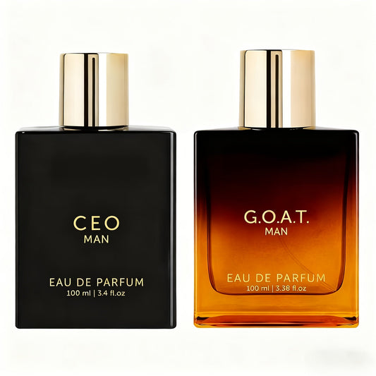 Luxury CEO&G.O.A.T. Man Perfume for Men | 3.4oz, Vanilla Scented, Oriental Fragrance Note    Home Decor Supply | Online Retail | ShoreShopper.com