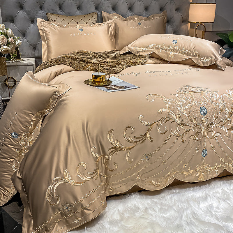 Ice Silk Quilt Sets Bed Sheets Bedding Four-piece Set    Home Decor Supply | Online Retail | ShoreShopper.com