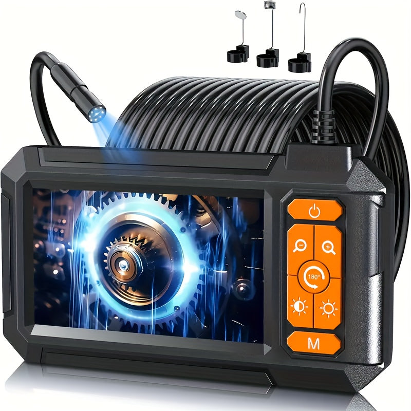 Endoscope Rechargeable Wire Cam w/ 8 LED Light 4.3" Screen 1080PHD 16ft.    Home Decor Supply | Online Retail | ShoreShopper.com