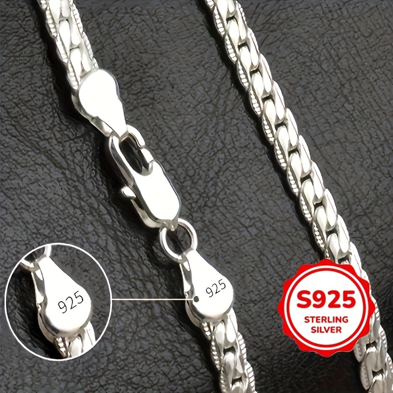 Elegant 20 inch 925 sterling 925 Silver necklace - Fashionable and luxurious design, suitable for both men and women, perfec    Home Decor Supply | Online Retail | ShoreShopper.com