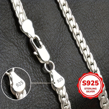 Elegant 20 inch 925 sterling 925 Silver necklace - Fashionable and luxurious design, suitable for both men and women, perfec    Home Decor Supply | Online Retail | ShoreShopper.com