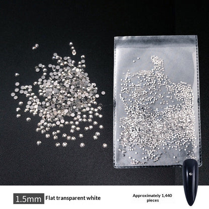 Transparent Flat-bottomed Small Round Rhinestones For Dazzling Nail Art    Home Decor Supply | Online Retail | ShoreShopper.com