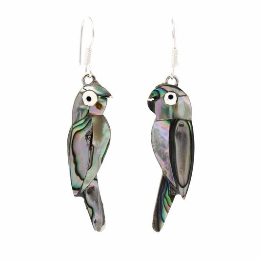 Earrings, Abalone Parrot    Home Decor Supply | Online Retail | ShoreShopper.com