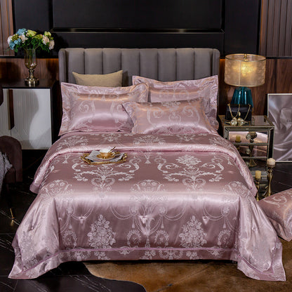 Ice Silk Jacquard European Luxury High-end Linen And Cotton Bedding Set    Home Decor Supply | Online Retail | ShoreShopper.com
