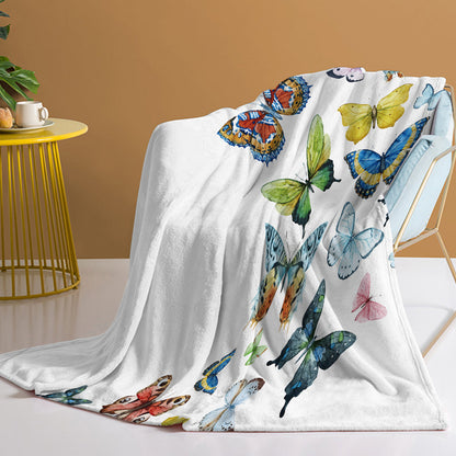 1pc Fresh Butterfly Pattern, Soft Printed Flannel Sofa Blanket, Comfortable And Warm For Home Use, Suitable For Bed, Sofa, Camping And Multi Scene Seasonal Use    Home Decor Supply | Online Retail | ShoreShopper.com
