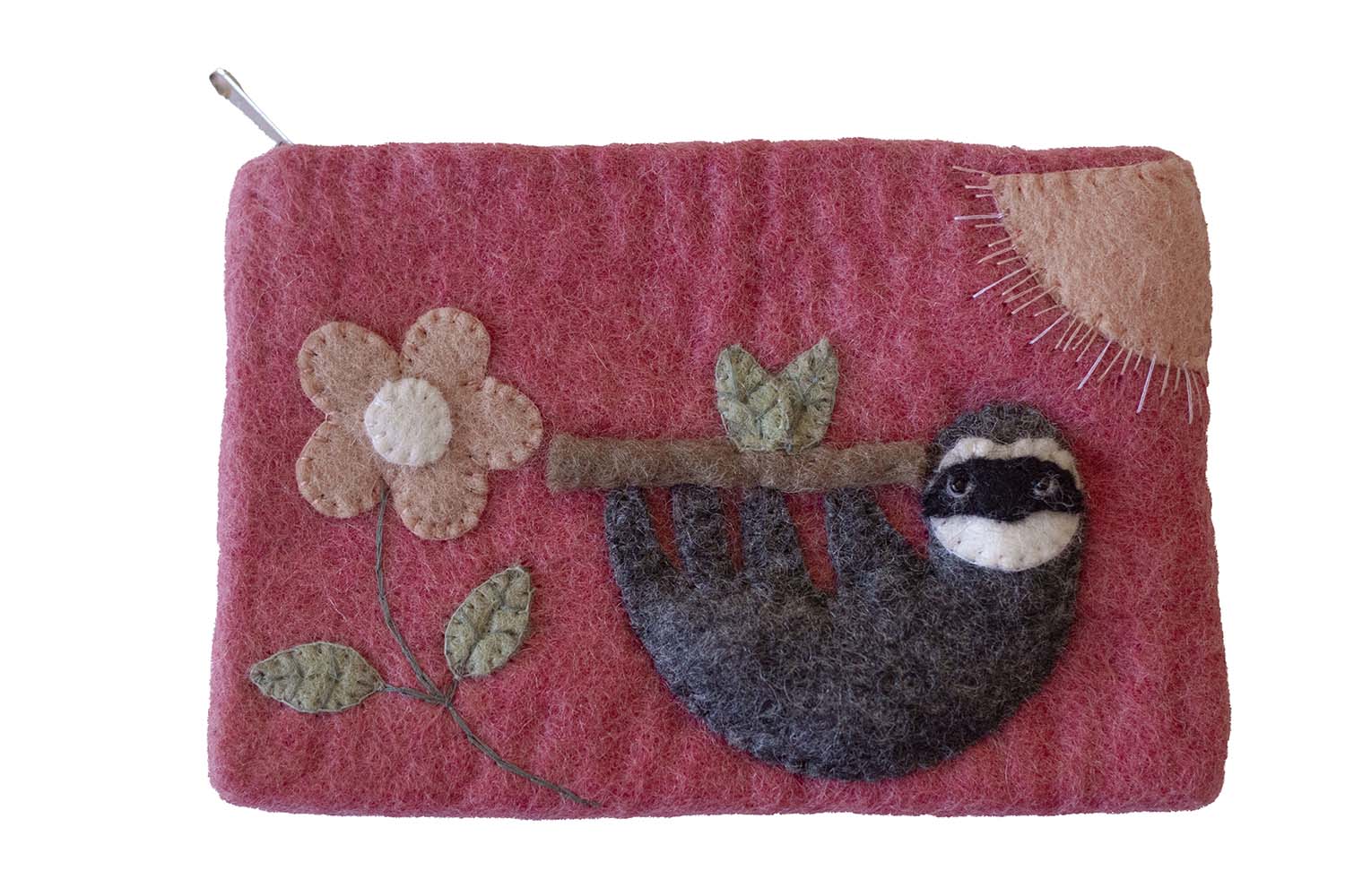 Hand Crafted Felt: Sloth Pouch    Home Decor Supply | Online Retail | ShoreShopper.com