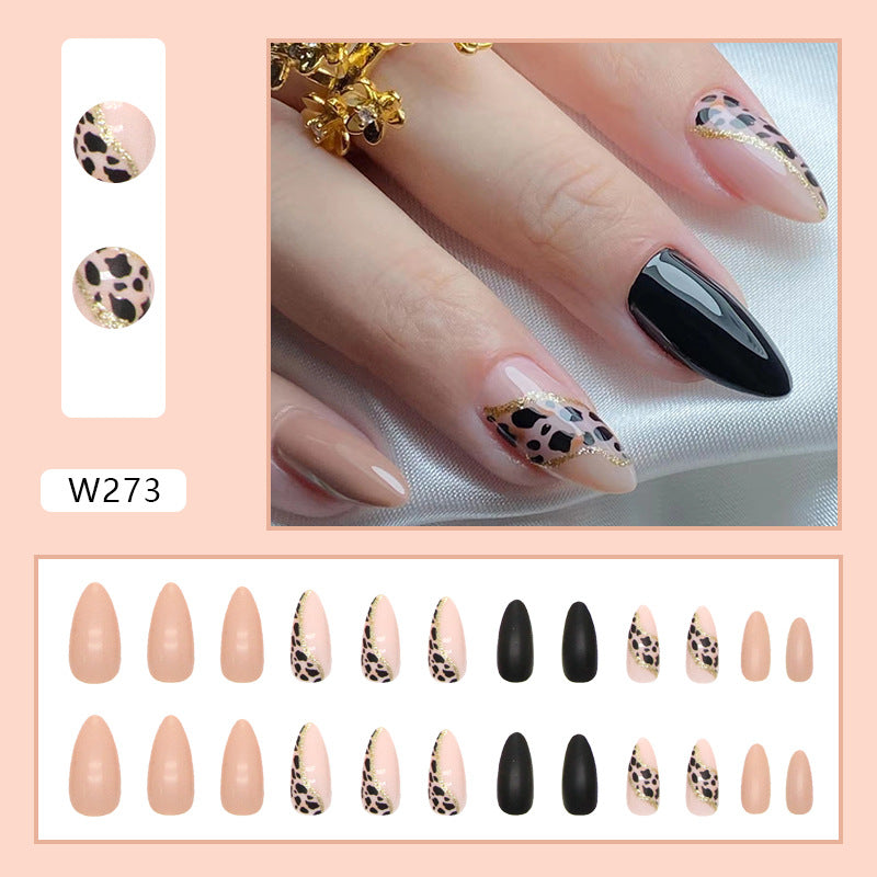 Lady Temperament Black Gold Leopard Nail Art    Home Decor Supply | Online Retail | ShoreShopper.com