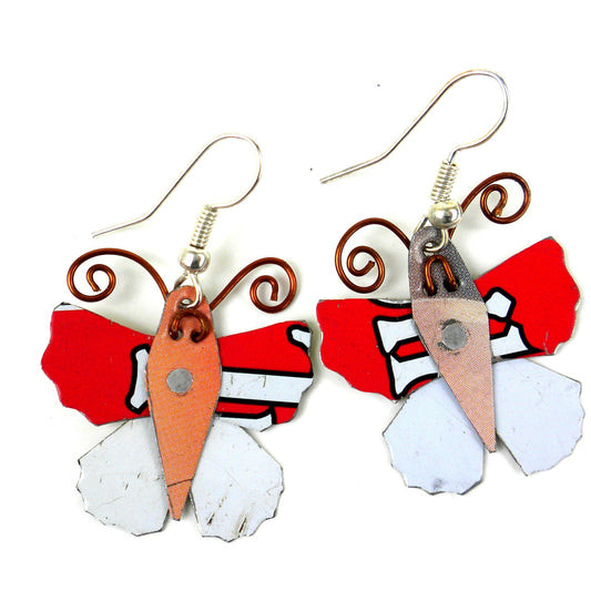 Set of 10 Tin Can Butterfly Earrings    Home Decor Supply | Online Retail | ShoreShopper.com