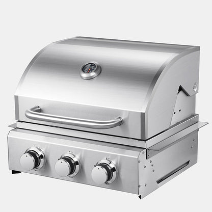 Stainless Steel Embedded Three-head Gas Barbecue Grill    Home Decor Supply | Online Retail | ShoreShopper.com