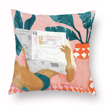 Home Fashion Simple Personality Printed Pillowcase    Home Decor Supply | Online Retail | ShoreShopper.com