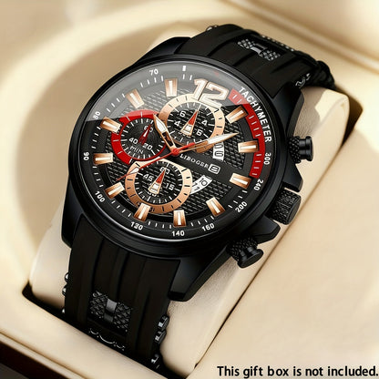 1pc Men'S Fashion Casual Quartz Watch, Silicone Strap, Date Display - Stylish Casual Wristwatch for Casual Attire, Casual Wristwatch | Sporty Watch Design | Quartz Movement, Thanksgiving, Christmas The Perfect Gift Reloj Para    Home Decor Supply | Online Retail | ShoreShopper.com