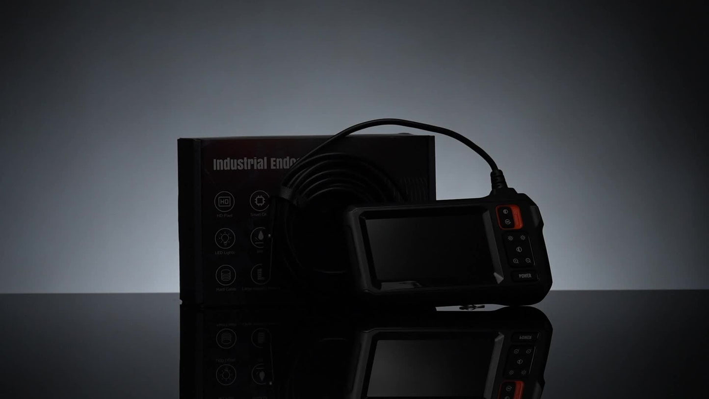 Endoscope Rechargeable Wire Cam w/ 8 LED Light 4.3" Screen 1080PHD 16ft.    Home Decor Supply | Online Retail | ShoreShopper.com