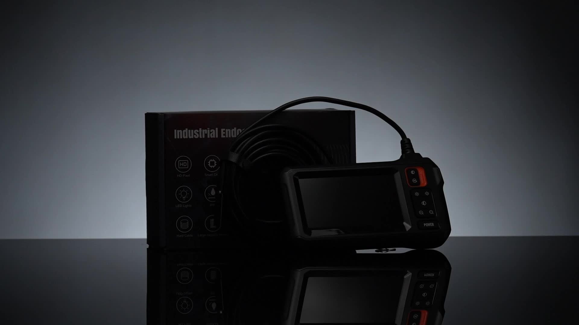 Endoscope Rechargeable Wire Cam w/ 8 LED Light 4.3" Screen 1080PHD 16ft.    Home Decor Supply | Online Retail | ShoreShopper.com