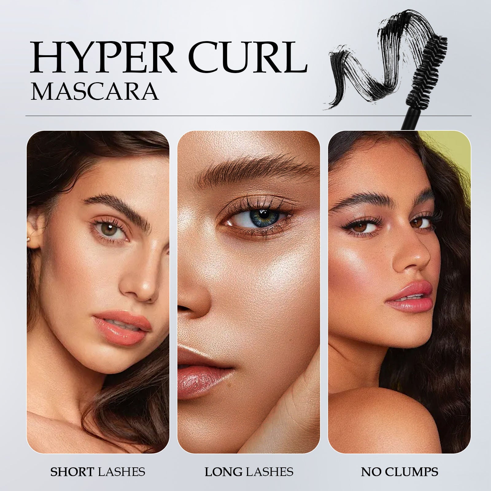 2pcs Las Chicas 12-hour Long-lasting Waterproof 10ml Ultra Volumizing Lengthening Hyper Curl Mascara Black - ShoreCo.Shop