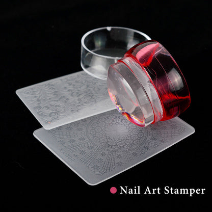 Nail Art Transparent Transfer Stamp Three-color Cover    Home Decor Supply | Online Retail | ShoreShopper.com