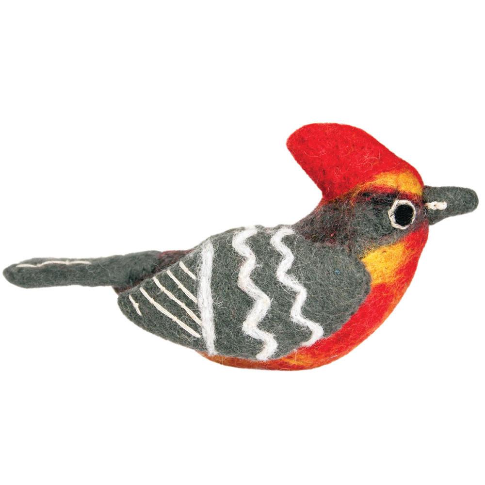 Wild Woolies Felt Bird Garden Ornament - Vermillion Flycatcher - Wild Woolies (G)    Home Decor Supply | Online Retail | ShoreShopper.com