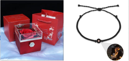 Rotating Soap Flower Rose Gift Box Creative Rotating Rose Jewelry Packaging Box Valentine's Day Gift For Women    Home Decor Supply | Online Retail | ShoreShopper.com