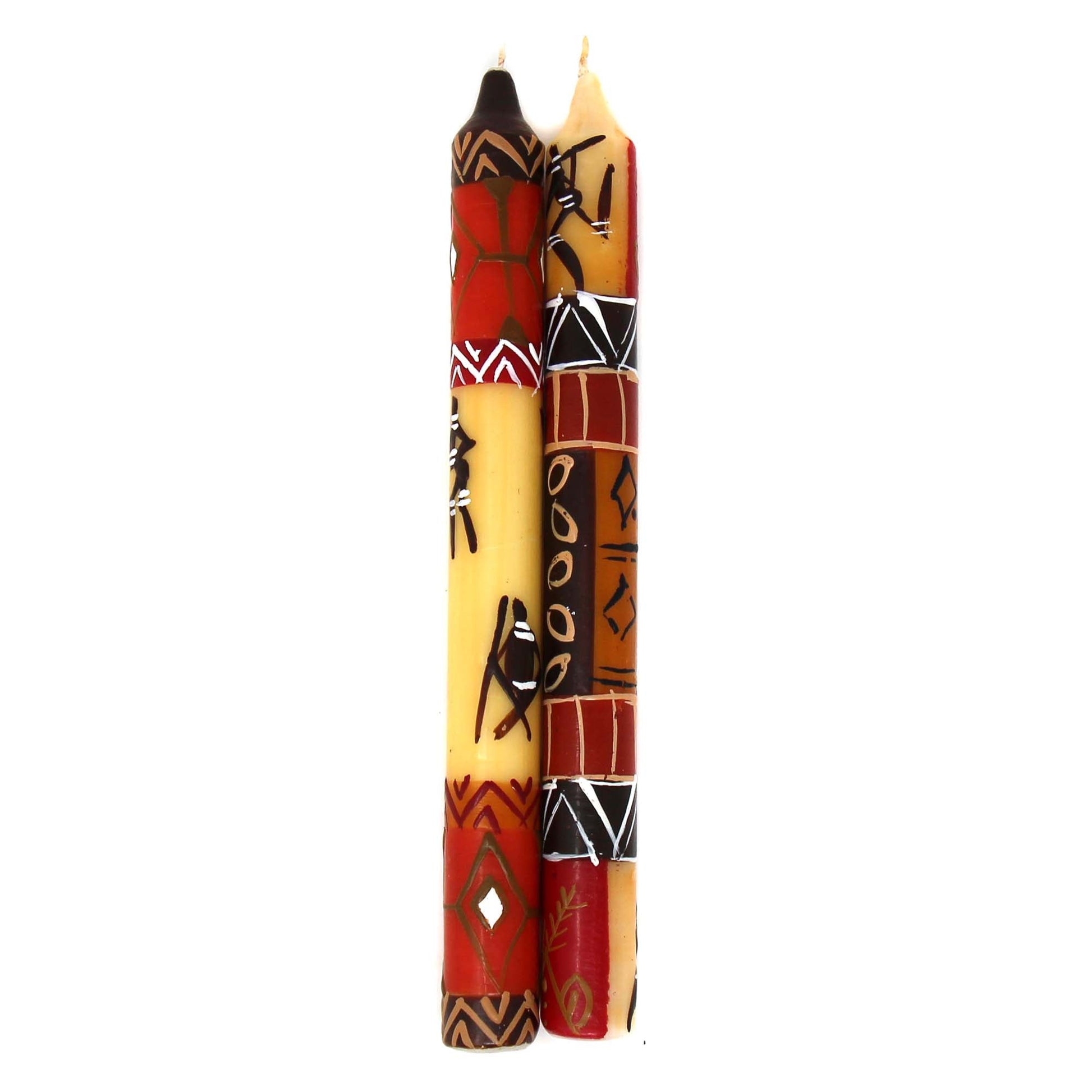 Tall Hand Painted Candles - Pair - Damisi Design - Nobunto    Home Decor Supply | Online Retail | ShoreShopper.com