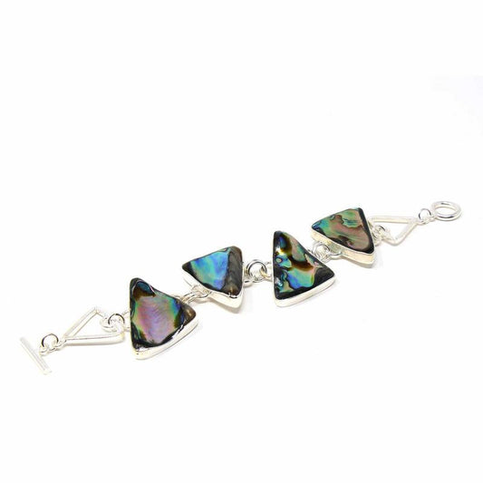 Bracelet, Abalone Triangle Link    Home Decor Supply | Online Retail | ShoreShopper.com