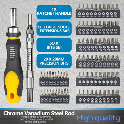 145pcs Magnetic Screwdrivers Set With Plastic Racking, Precision Screwdrivers, Magnetizer, Key Set, Nut Driver And Bit Set - DIY Tools For Men, Tools Gift    Home Decor Supply | Online Retail | ShoreShopper.com