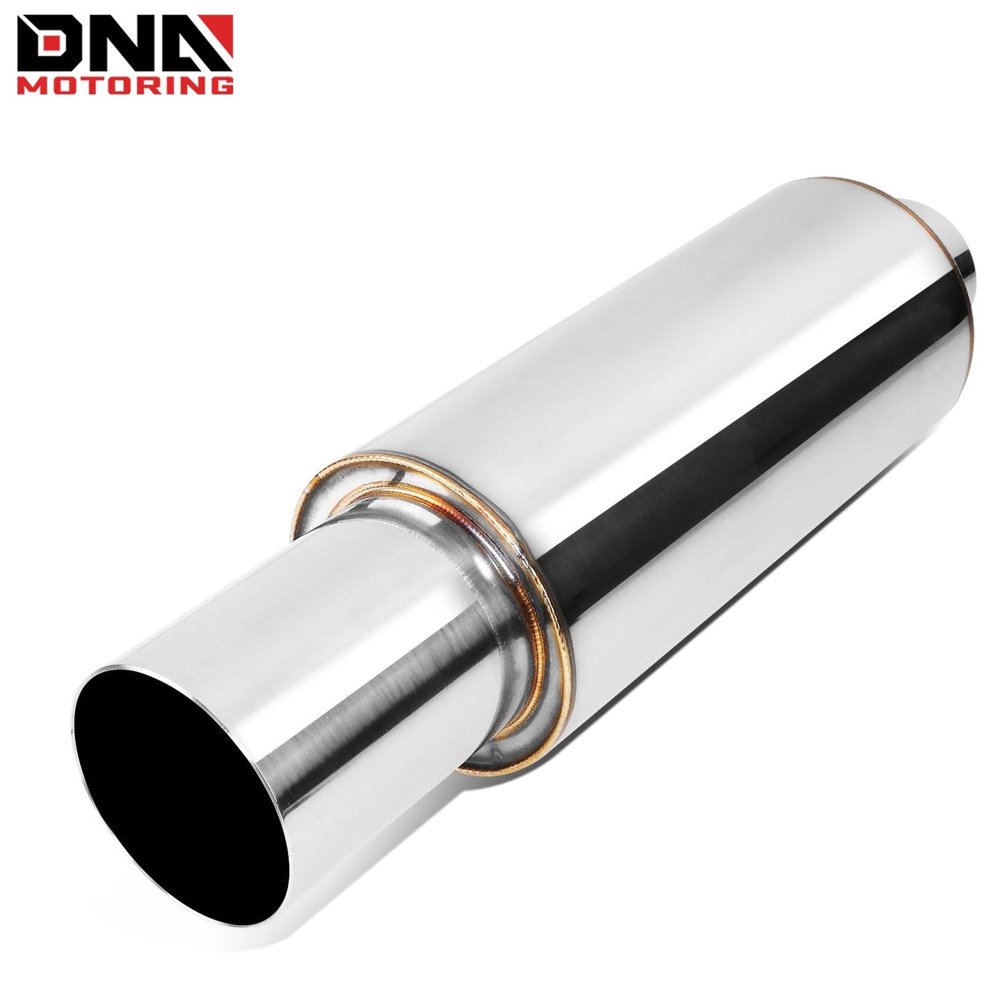 DNA MOTORING Stainless Steel Straight-Through Exhaust Muffler    Home Decor Supply | Online Retail | ShoreShopper.com