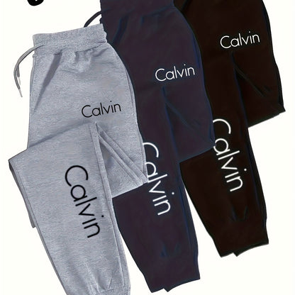 3pcs Oversized Men's Casual Jogging Pants with Adjustable Elastic Drawstring Waistband, Suitable for Gym, Training, And Autumn Casual Wear. Comfortable Elastic Fabric, Breathable Material, Loose Fit, Essential for Sports Enth    Home Decor Supply | Online Retail | ShoreShopper.com