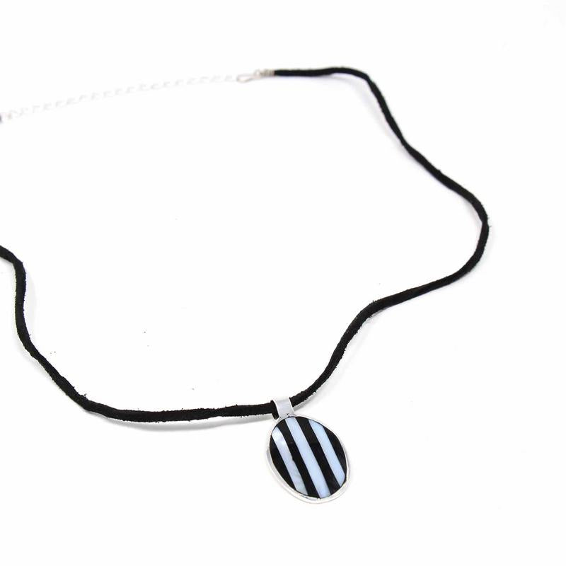 Pendant, Alabalone and Black Stripe    Home Decor Supply | Online Retail | ShoreShopper.com