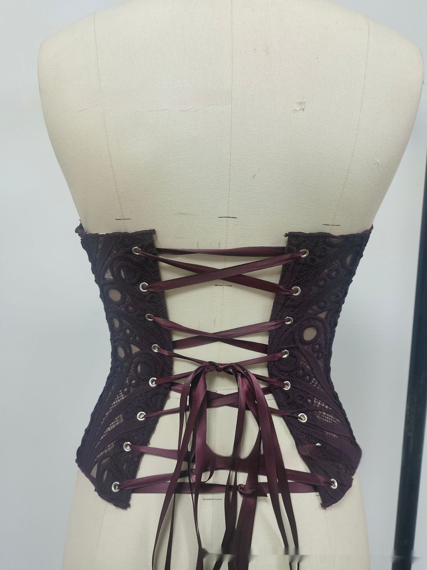Sexy Hollow Out Corset Top Women Lace Double-layer Streetwear Party Club Corset Clothing    Home Decor Supply | Online Retail | ShoreShopper.com